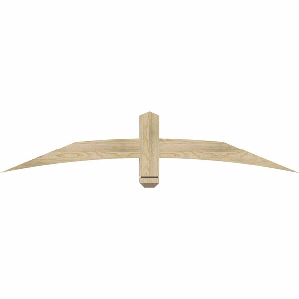 Ekena Millwork Bellingham Rough Sawn Timber Gable Bracket, Douglas Fir, 60"W x 12"H x 2"D x 4"F, 5/12 Pitch GBW060X12X0204BEL00RDF - main